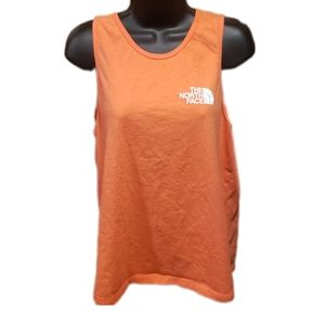 The North Face Orange Tank Top with White Logo